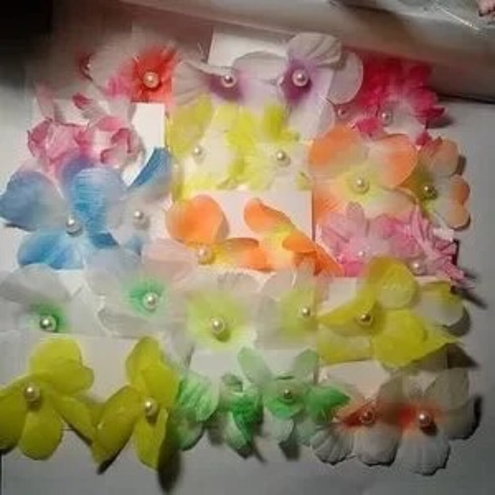 Earrings with plastic posts 12 pairs